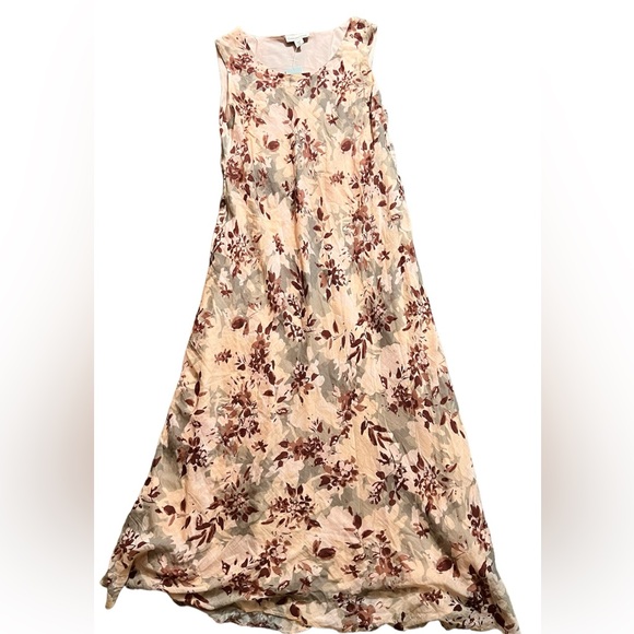 Coldwater Creek Dresses & Skirts - Coldwater Creek Women's Floral Cap Sleeve Dress Size 14 Multicolor